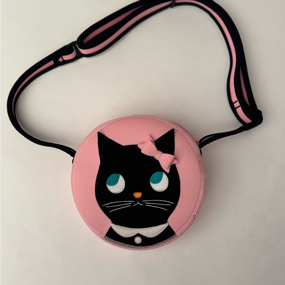 Dabbawalla Girl’s Pink Kitty Crossbody Bag